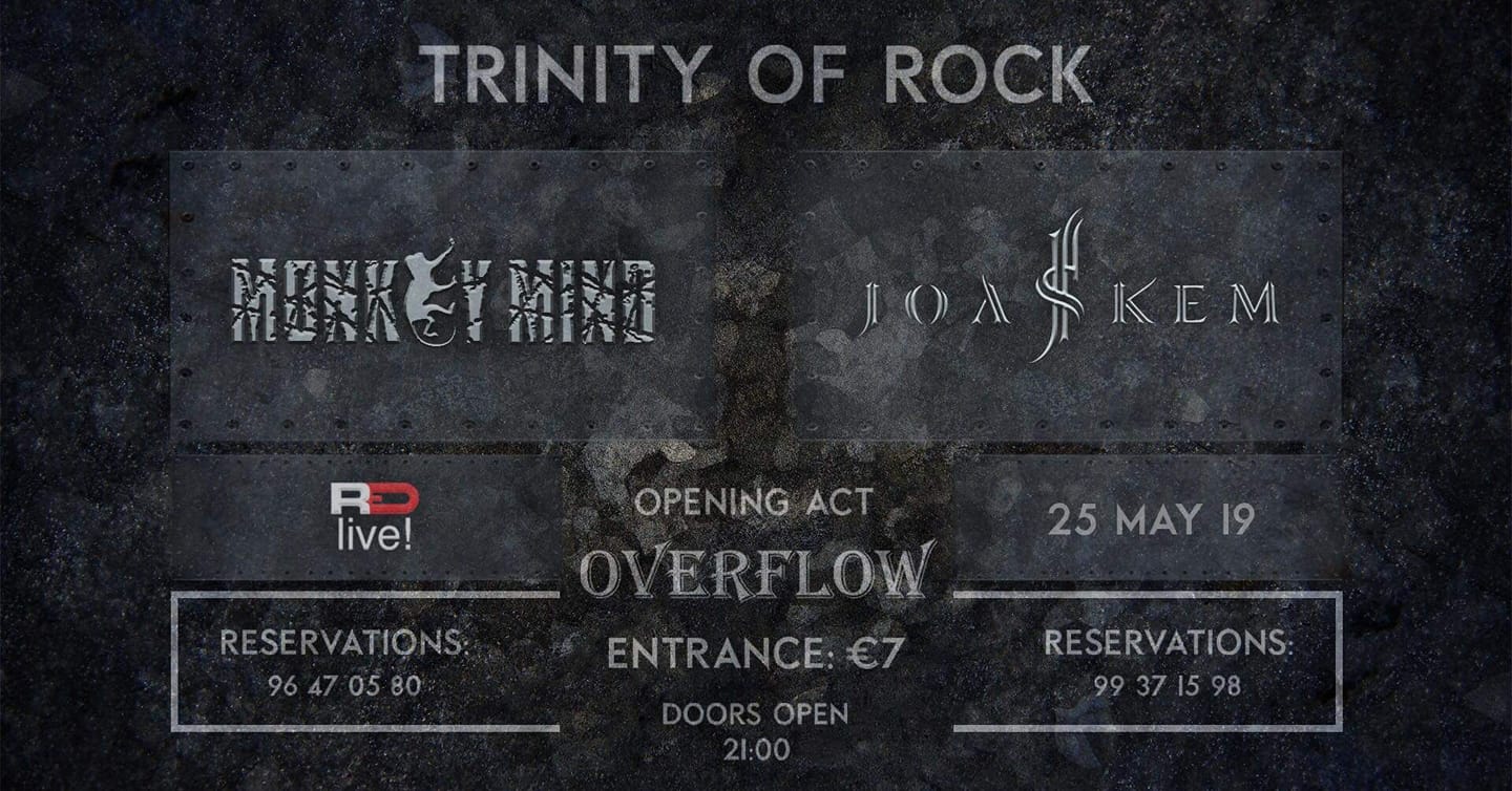 Joakem, Monkey Mind and Overflow live @RED